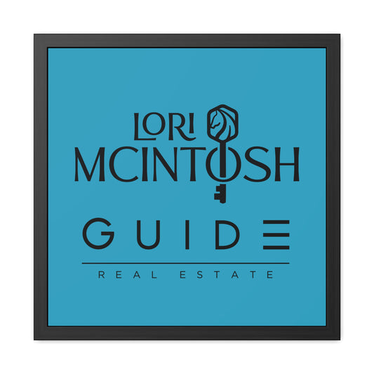 Elegant Real Estate Framed Poster | Key Design for Home or Office Decor